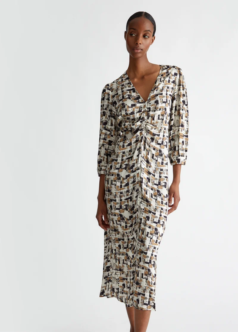 Liu Jo Printed satin dress