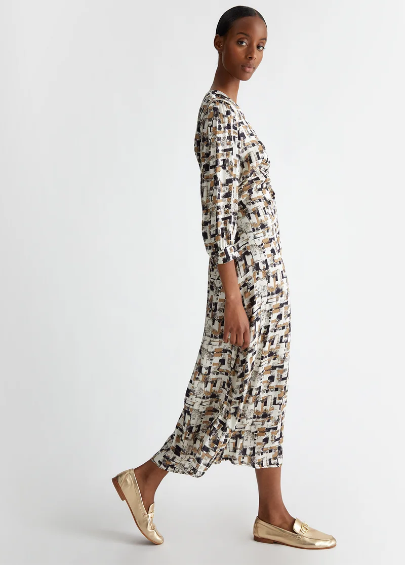 Liu Jo Printed satin dress