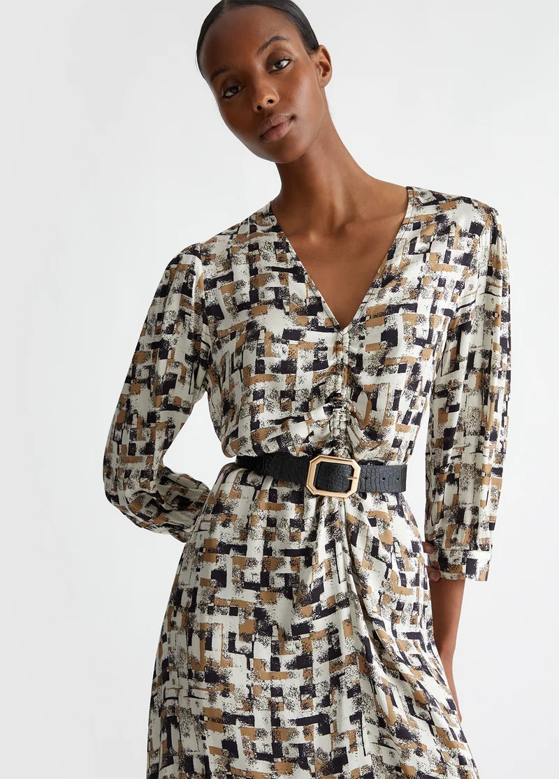 Liu Jo Printed satin dress