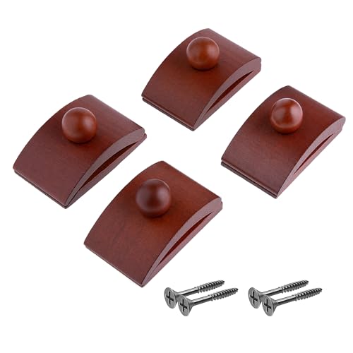 Precision Quilting Tools Classy Clamps Wooden Quilt Hangers - 4 Large Clips (Dark) and Screws for Wall Hangings. Hang up and Display Quilts, Tapestries, Rugs, Fiber Art, and More! (CLADARKLG) - Image 1