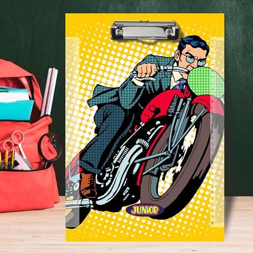 Anupam Junior Exam Board, Wooden Clipboards Hardboard with Low Profile Clip, Standard A4 Letter Size Wood Clip Boards for Office, School, Classroom Supplies (Pack of 2, Multicolour) - Image 4