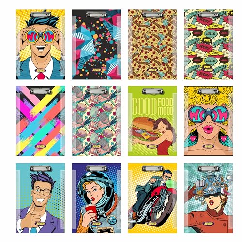 Anupam Junior Exam Board, Wooden Clipboards Hardboard with Low Profile Clip, Standard A4 Letter Size Wood Clip Boards for Office, School, Classroom Supplies (Pack of 2, Multicolour) - Image 3