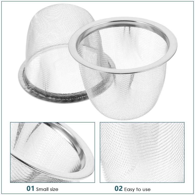 Stainless Steel Tea Infuser Basket 6.5cm Fine Mesh Filter for Loose Leaf Tea 2 Pack - Image 4