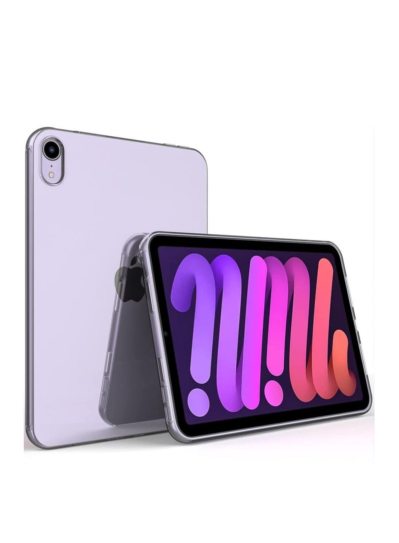 ELTRAZONE iPad Mini 6 Clear Case, Slim Design Flexible Soft TPU Protective Cover for iPad Mini 6th Generation 8.3 Inch (2021) Tablet, Transparent - Image 1