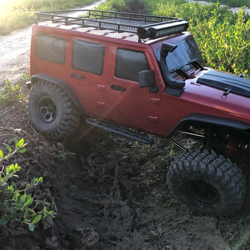 Yurefax Roof Rack with Light Bar for RC Crawlers - Image 5