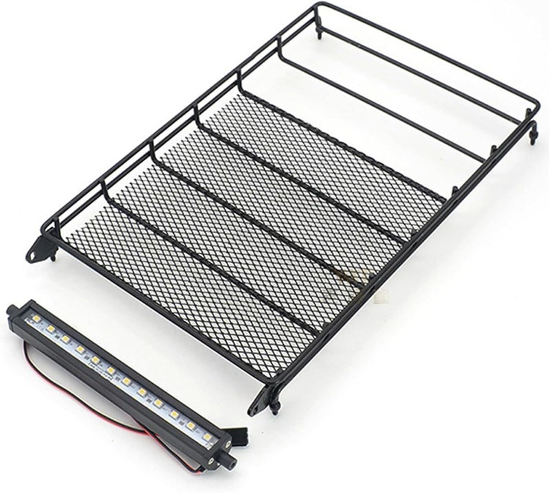 Yurefax Roof Rack with Light Bar for RC Crawlers - Image 2