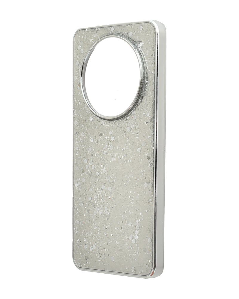 Glitter Plastic Phone Case for Realme 13 Pro - Silver - Image 3