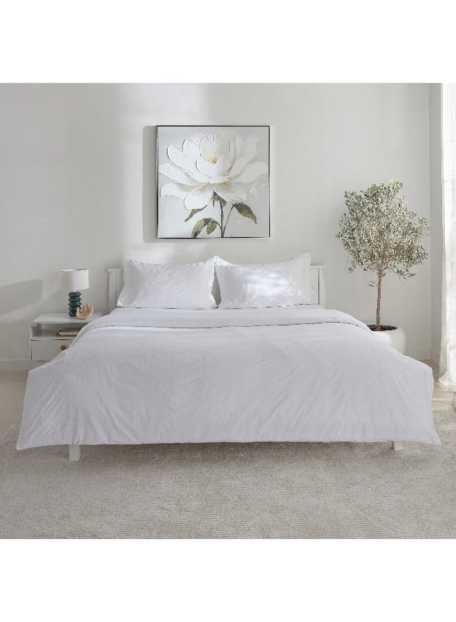 Home Box Opulent Luxe 3-Piece Khadi Print Cotton Jacquard Super King Duvet Cover Set - 220x240 cm  - Image 4