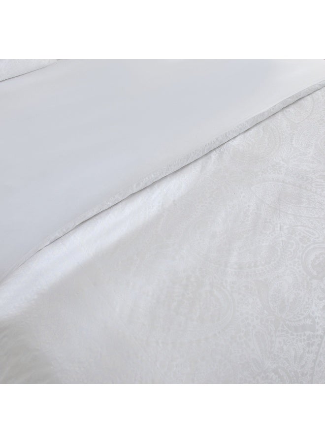 Home Box Opulent Luxe 3-Piece Khadi Print Cotton Jacquard Super King Duvet Cover Set - 220x240 cm - Image 5