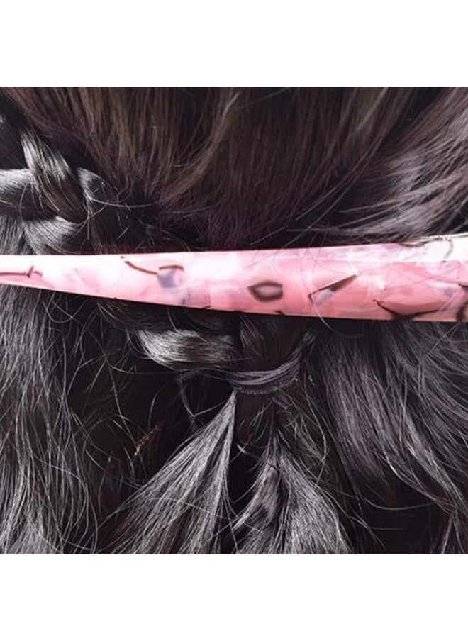 Beaupretty 6Pcs Acrylic Hair Clips Large Alligator Hair Clips Metal Duckbill Clips For Thick And Thin Hair (Mixed Color 2)  - Image 5