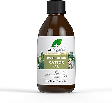 dr.organic زيت الخروع العضوي من دكتور أورغانيك 100% نقي مضغوط على البارد لتغذية وترطيب البشرة والشعر زيت ناقل للتدليك والعلاج العطري طبيعي نباتي خالي من القسوة معتمد عضوي 250 مل - Image 1