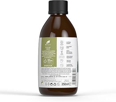 dr.organic زيت الخروع العضوي من دكتور أورغانيك 100% نقي مضغوط على البارد لتغذية وترطيب البشرة والشعر زيت ناقل للتدليك والعلاج العطري طبيعي نباتي خالي من القسوة معتمد عضوي 250 مل - Image 4