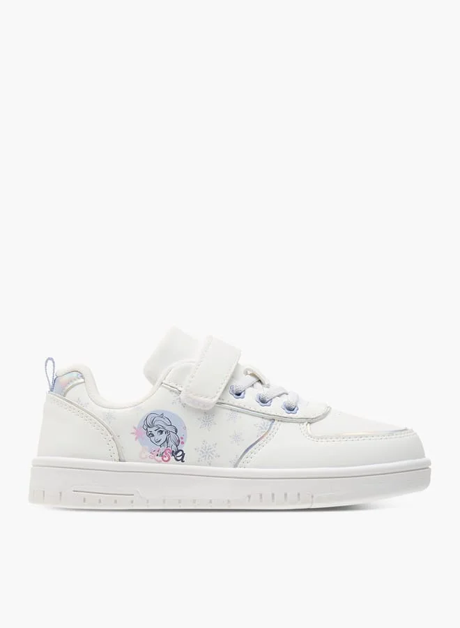 Disney Girls Sneaker With Double Velcro And Laser Cut