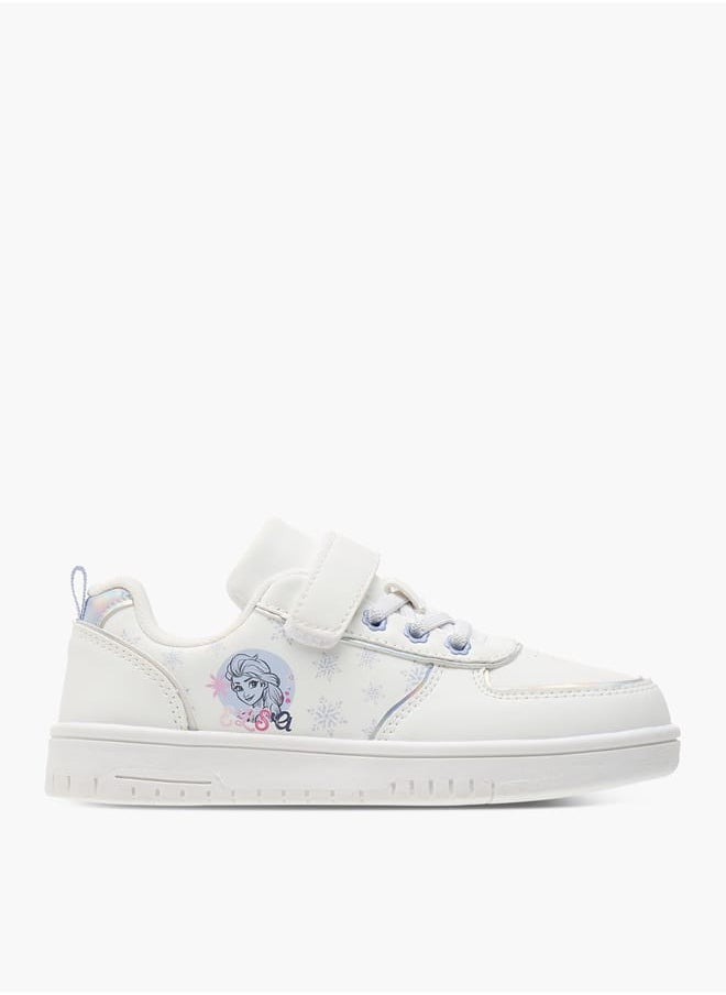 Disney Girls Sneaker With Double Velcro And Laser Cut  - Image 3