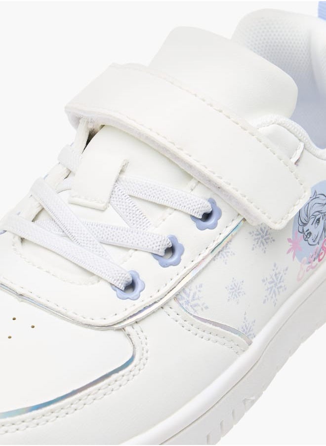 Disney Girls Sneaker With Double Velcro And Laser Cut  - Image 4