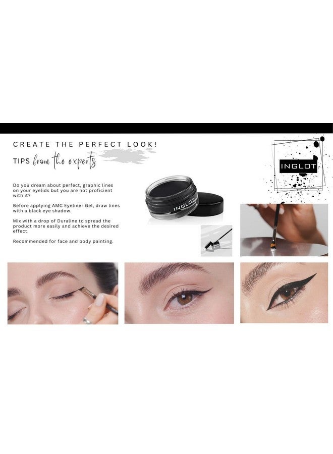 INGLOT Eyeliner Bundle - AMC Eyeliner Gel 90, AMC Eyeliner Gel 77 and Brush 30T (3-piece) - Image 5