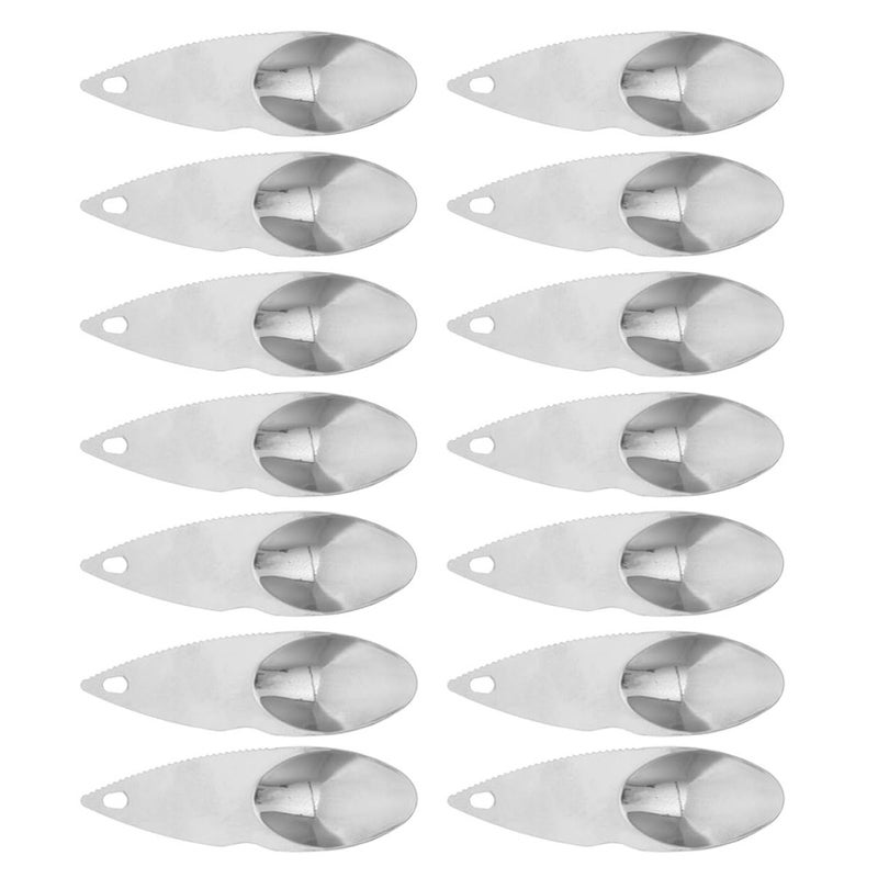 Stainless Steel Kiwi Cutter Spoon Set 14 Piece Kitchen Gadget for Slicing Fruits Avocado - Image 2