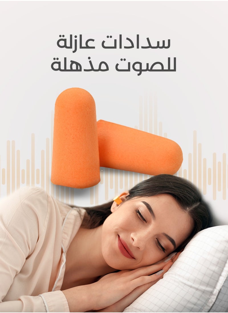 Generic - 10 Pairs of Earplugs, Earplugs for Sleeping, Earplugs for Swimming, Noise-Canceling Earplugs, Ultra-Soft, Reusable. Soundproof Earplugs, Swimming Earplugs, Earplugs, Earplugs for Children, Swimming Earplugs for Children. - Image 1