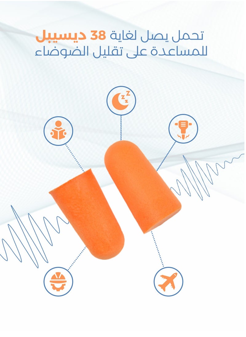 Generic - 10 Pairs of Earplugs, Earplugs for Sleeping, Earplugs for Swimming, Noise-Canceling Earplugs, Ultra-Soft, Reusable. Soundproof Earplugs, Swimming Earplugs, Earplugs, Earplugs for Children, Swimming Earplugs for Children. - Image 1