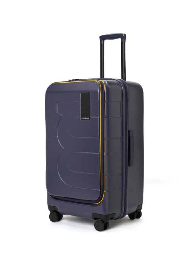 Mokobara MOKOBARA The Em Access Check-In Trunk Luggage Polycarbonate 8 Spinner Wheel Trolly Hardsided Suitcase With Built In Tsa Lock Travel Suitcase (Blue)  - Image 3