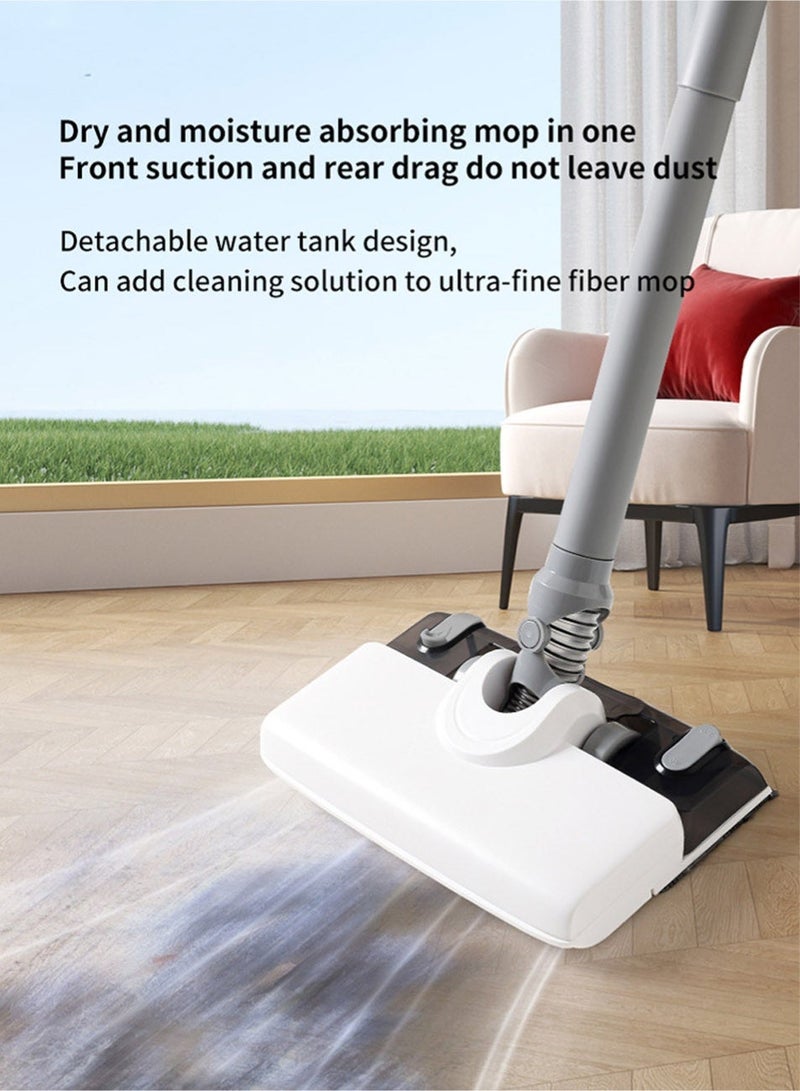 Upright Handheld Wet/Dry Cordless Home Vacuum Cleaner Features lightweight design, Type-C charging, and a brushed motor delivering 22,000Pa suction power. Offers an extended runtime of 35 minutes with LED digital display and 3 adjustable suction levels. Suitable for diverse surfaces including floors and carpets. The hose-style connection on the mop head enables thorough cleaning without dead zones. - Image 4