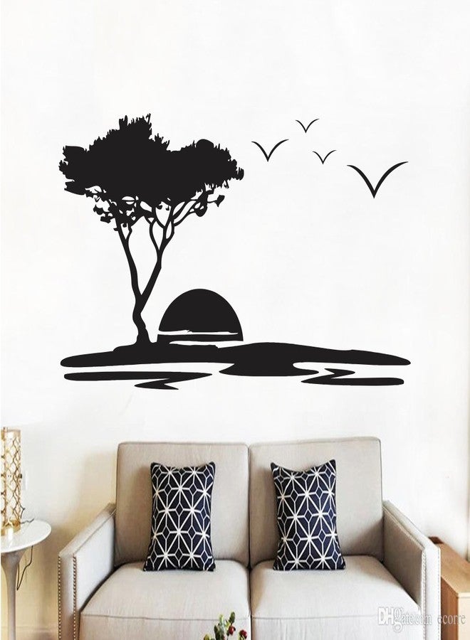 Eja Art Trendy Set of 2 Wall Stickers Flying Butterfly Quote Koshish Self Adhesive VinylWaterproof Decorative Wall Decals for Home - Image 3