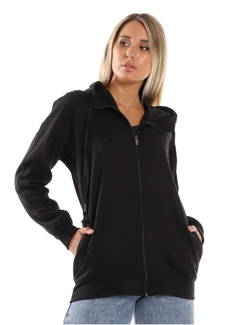 Caesar Woman Hoodie With Zipper And Pocket  - Image 1