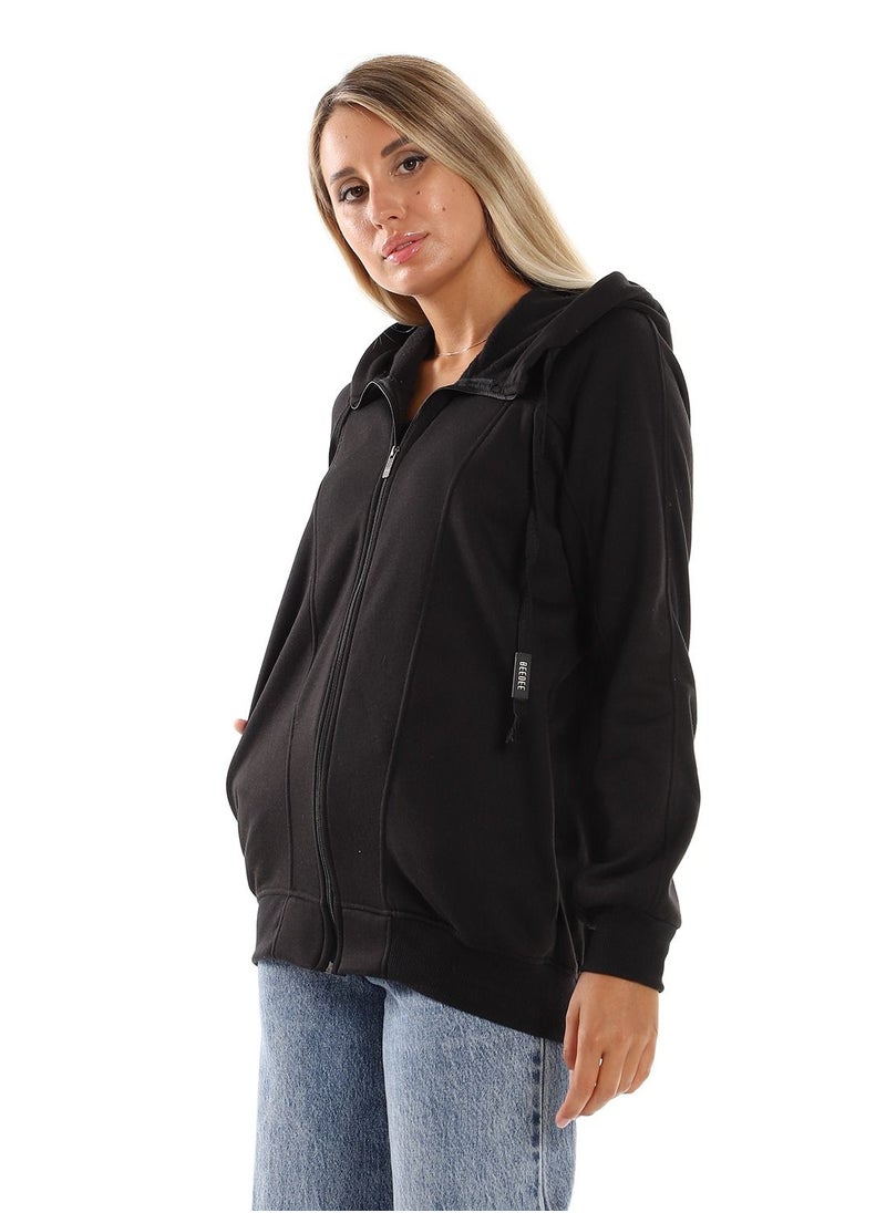 Caesar Woman Hoodie With Zipper And Pocket  - Image 2