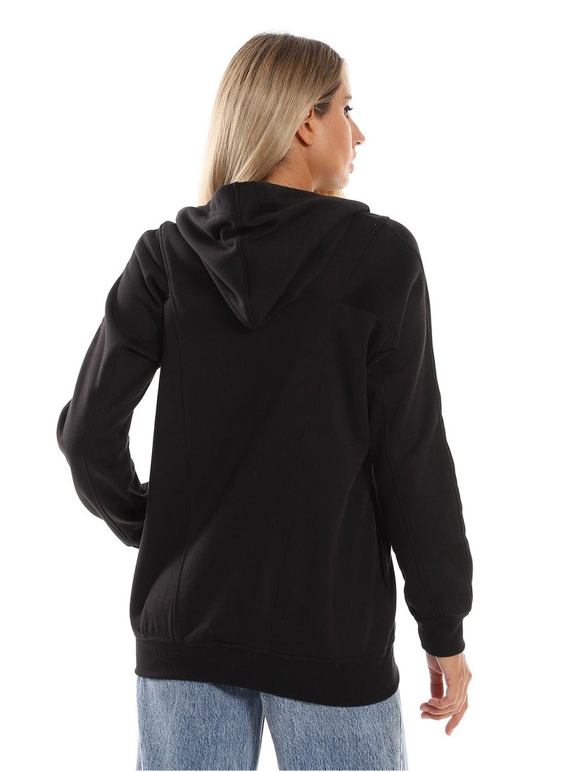 Caesar Woman Hoodie With Zipper And Pocket  - Image 4