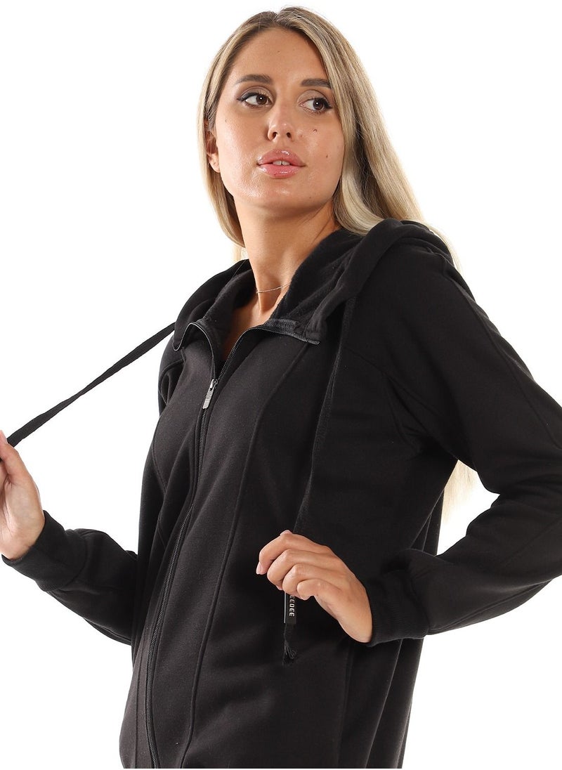 Caesar Woman Hoodie With Zipper And Pocket  - Image 3