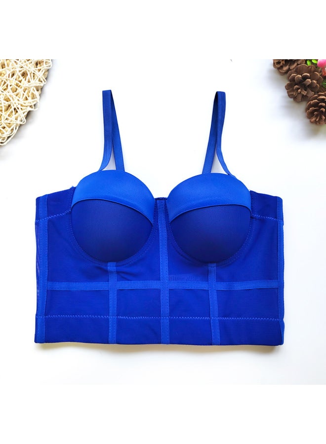 Popular Sports Bra Elastic Beautiful Back All-in-one Fixed Cup Internet Celebrity Fishbone Camisole Women's Thin