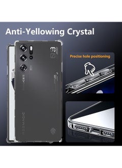 X-level ZTE nubia Red Magic 9 Pro/ 9 Pro Plus Case ,[Scratch Resistant] Crystal Clear Back Cover [Shock-Absorbing Corners] Shockproof Drop Proof Protective Phone Case Cover  - Image 4