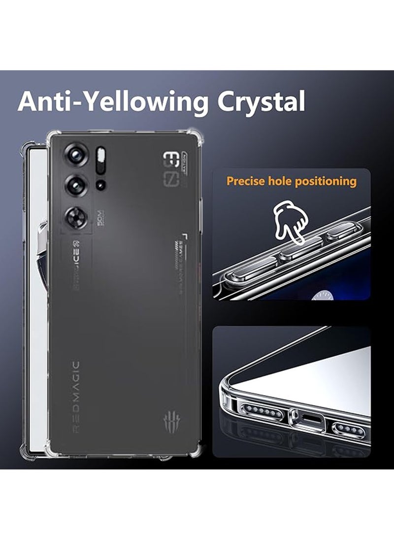 X-level ZTE nubia Red Magic 9 Pro/ 9 Pro Plus Case ,[Scratch Resistant] Crystal Clear Back Cover [Shock-Absorbing Corners] Shockproof Drop Proof Protective Phone Case Cover  - Image 4