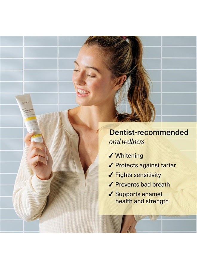 BOKA Fluoride Free Toothpaste- Nano Hydroxyapatite, Remineralizing, Sensitive Teeth, Whitening - Dentist Recommended for Adult, Kids Oral Care- Lemon Lavender Flavor, 4 Fl Oz 1Pk US Manufactured - Image 3