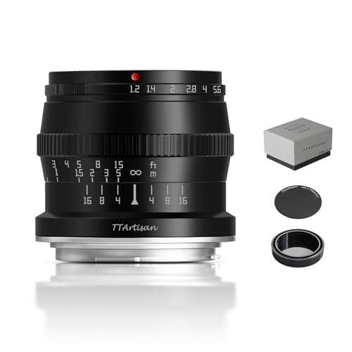 TTArtisan 50mm F1.2 APS-C Large Aperture Manual Focus Lens for Canon RF Mount Like R7 APS-C Model: R10 EOS R RP R5 R6 - Image 1