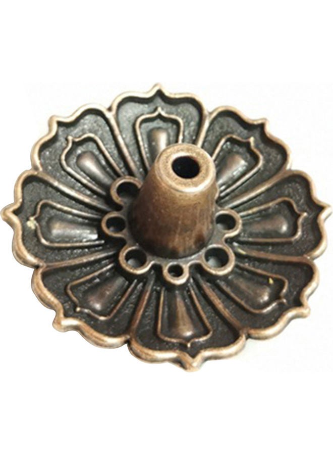 NIBEMINENT 9-Hole Lotus Flower Incense Holder Plate for Sticks Cone Decor Antique Bronze 20 x 10 20cm  - Image 1