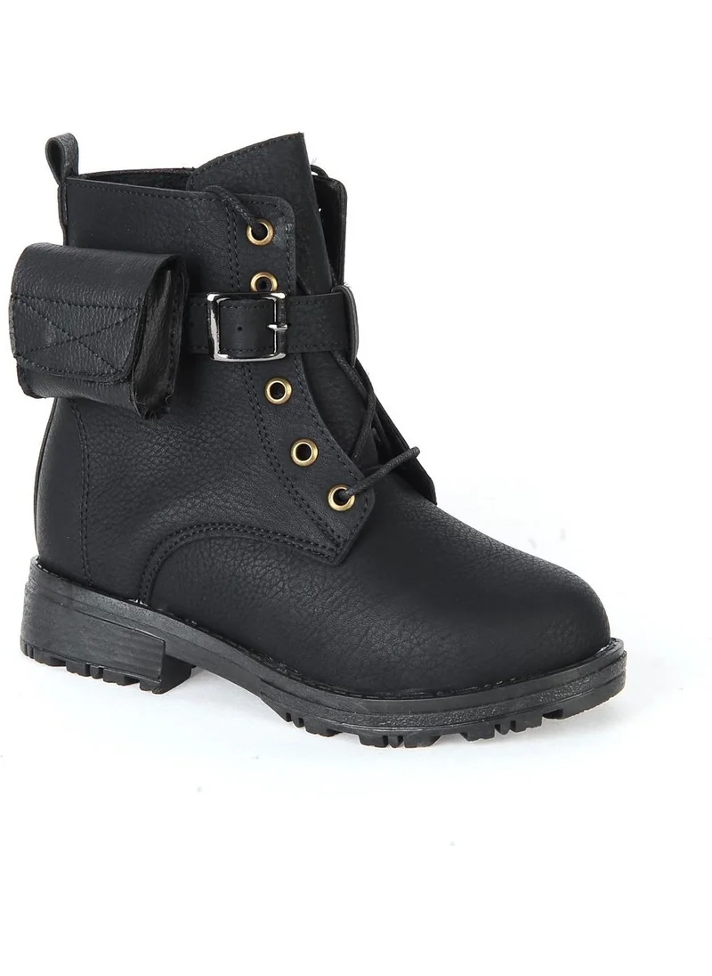 Ayakcenter 22-Blm Black Pocket Girl Boots