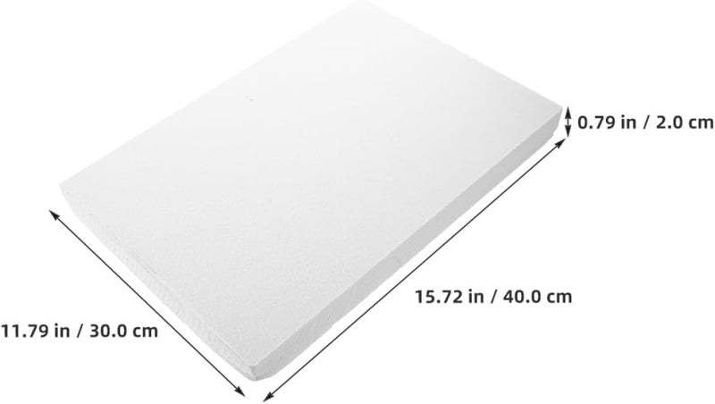 OSOLADY 2pcs White Foam Board for Crafts and Diorama Base, 30x40cm X 2cm Sculpting Foam Sheets for Architectural Models and Landscape Scenery DIY - Image 2