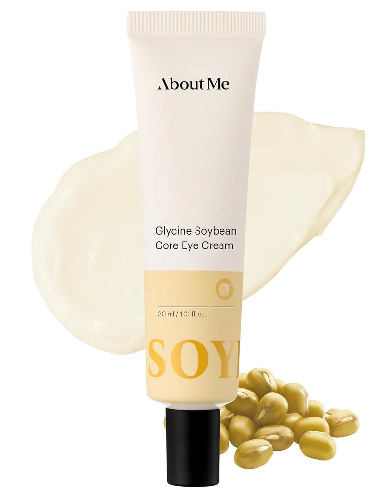 About Me Glycine Soybean Core Eye Cream Korean MultiZone Eye Treatment for All Skin Types Daily Firming Care with Concentrated Soy Protein 13 Peptides Korean Skin Care 051oz 15ml - Image 1