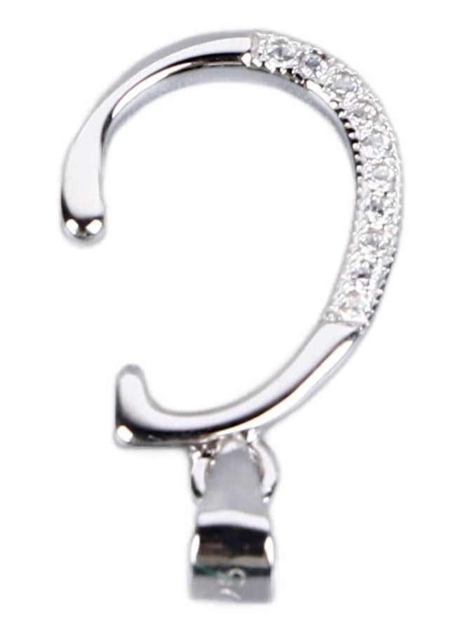 Generic - 925 Sterling Silver C Pendant Dazzling Rhinestones Personalized Initial Jewelry for Necklace Bracelet - Image 1