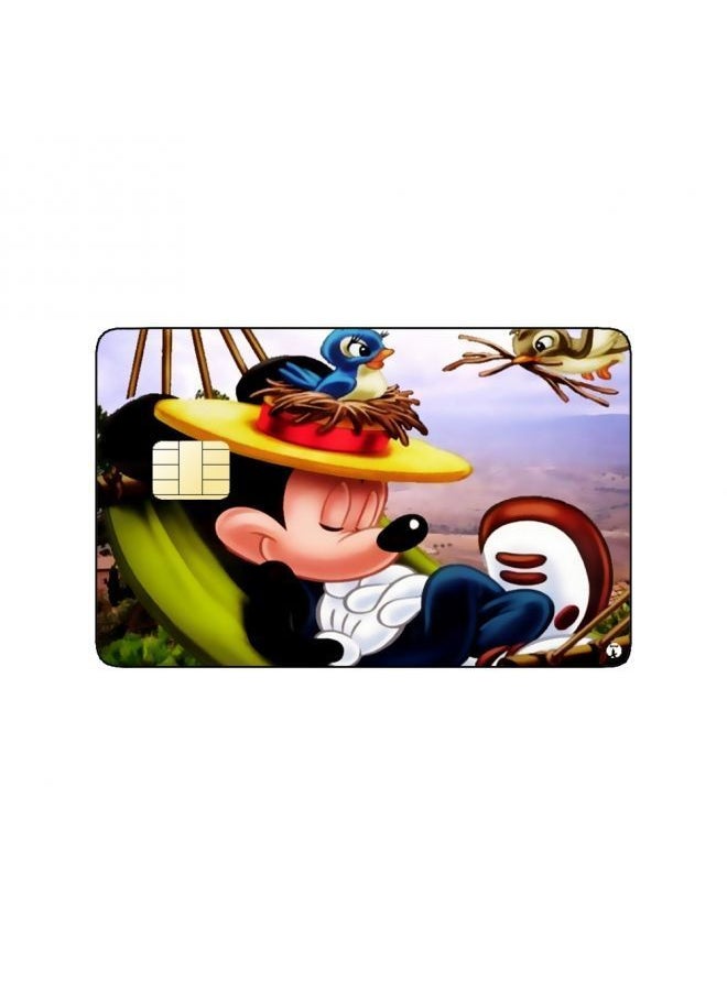 RKN - PRINTED BANK CARD STICKER Cute Anime Girl With Black Hair - Image 1