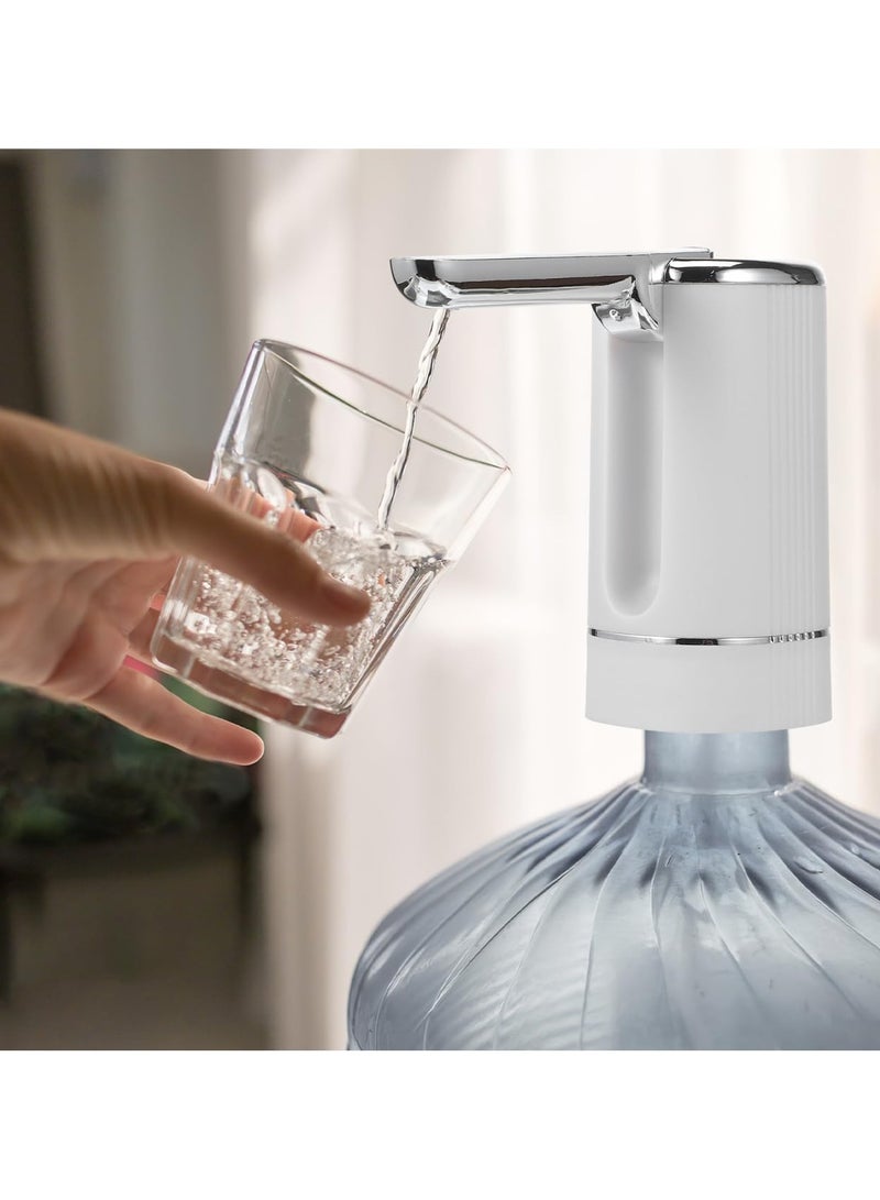 Water Bottle Pump – Electric Water Dispenser Drinking Water Pump Foldable Spout USB Charging Portable Automatic Water Dispenser for Home Office Camping - Image 2