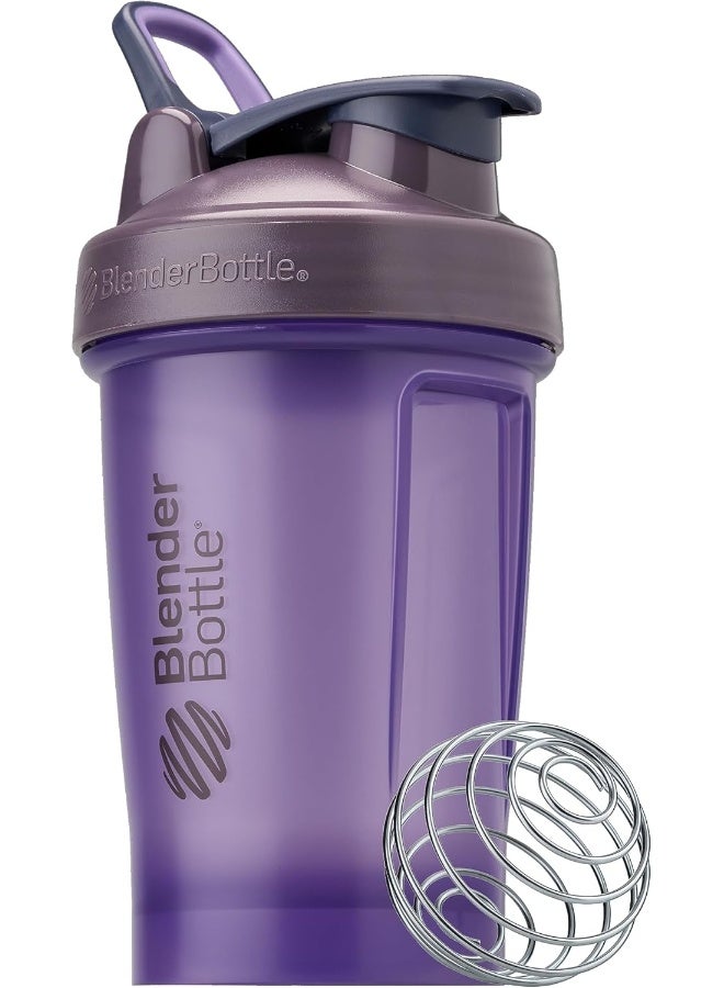 BlenderBottle Blender Bottle Classic V2 Shaker Perfect for Protein Shakes and Pre Workout, 20oz, Full Color Purple - Image 1