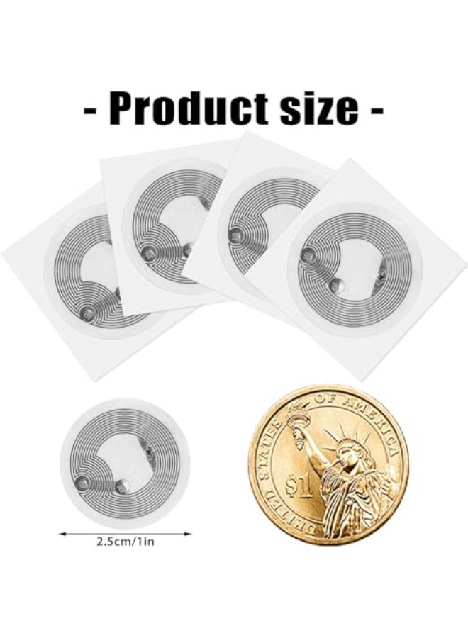 كيلا ملصقات NFC لاصقة، شريحة NFC قابلة لإعادة الكتابة، Ntag 215، ملصقات NFC بسعة 504 بايت، متوافقة مع TagMo وAmiibo وأجهزة الهواتف المحمولة التي تدعم تقنية NFC (60) - Image 2