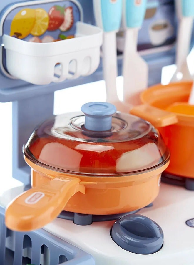 Kitchen Pretend Play Toy Kitchen Toy for kids, Play Kitchen Set Role Playing Game Pretend Food and Cooking Playset, Kids Toy Kitchen Set with Play Sink, Kitchen Mini Small Happy Toy Education Preschool , for 3 4 5 6Years Old Girls Boys  - Image 5