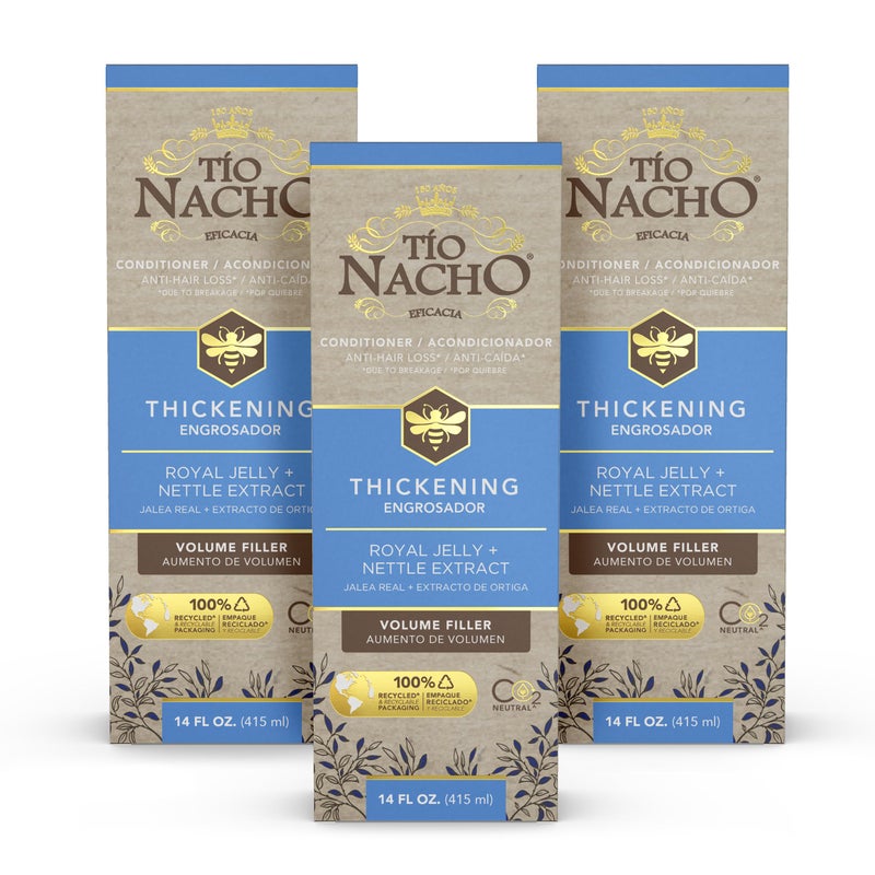 Tio Nacho Thickening Conditioner with Royal Jelly and Natural Extracts â€“ Hair Loss Conditioner for Men and Women â€“ Volumizing Formula for Fine, Thinning Hair, Paraben & Sulfate Free, 14 Fl Oz (3 Pack) - Image 1