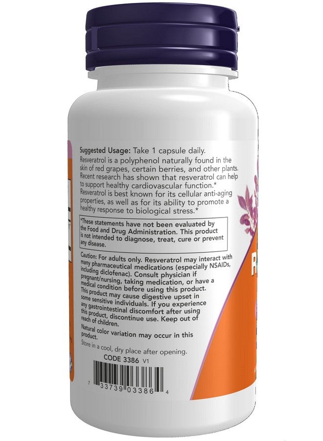 now Supplements Extra Strength Resveratrol 350Mg Natural Trans Resveratrol From 700 Mg Japanese Knotweed Extract 60 Veg Capsule - Image 4