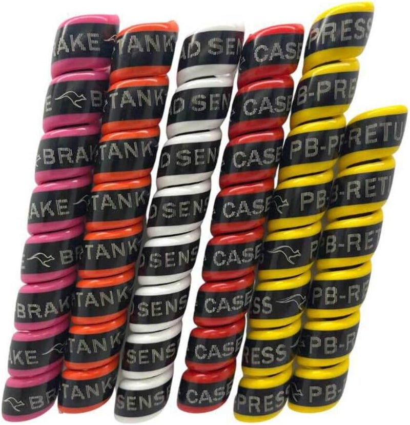 Outback Wrap Store - Hose Markers Hydraulic Hose Management Protector and Tagging Wraps for Farming and Agriculture Equipment, Tractors, Harvesters, Planters, and Sprayers, Power Beyond Pack 18mm - Image 1