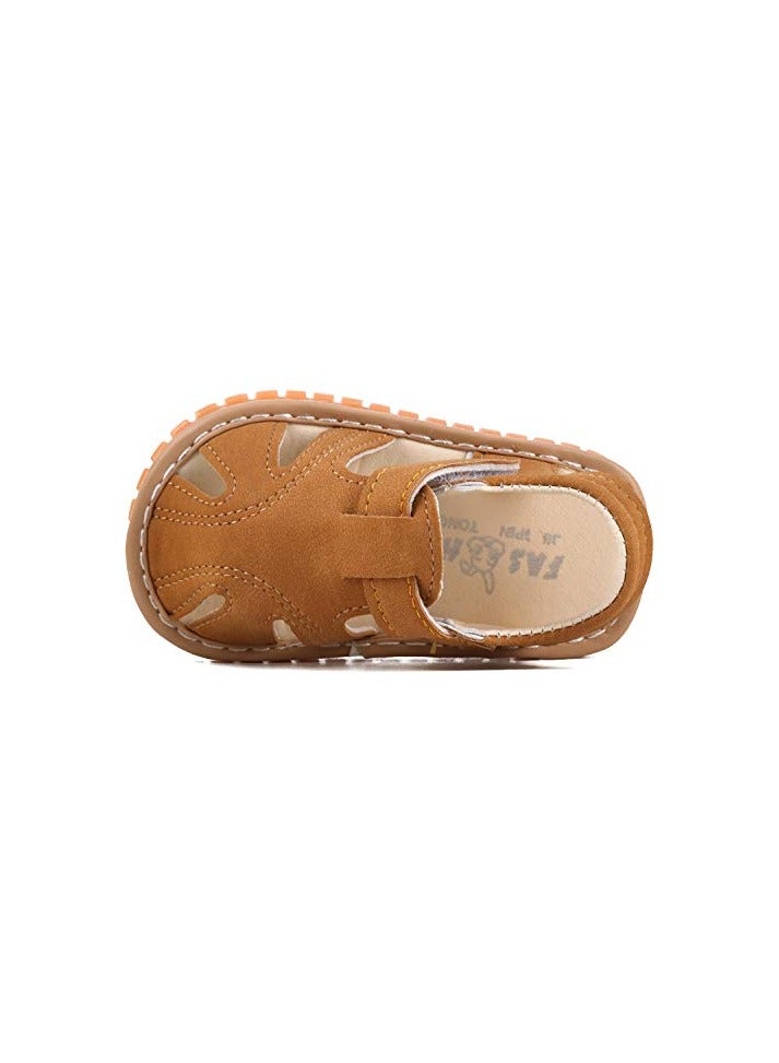 Boys Girls Summer Squeaky Sandals Closed-Toe Anti-Slip Premium Rubber Sole Toddler First Walkers Shoes - Image 3