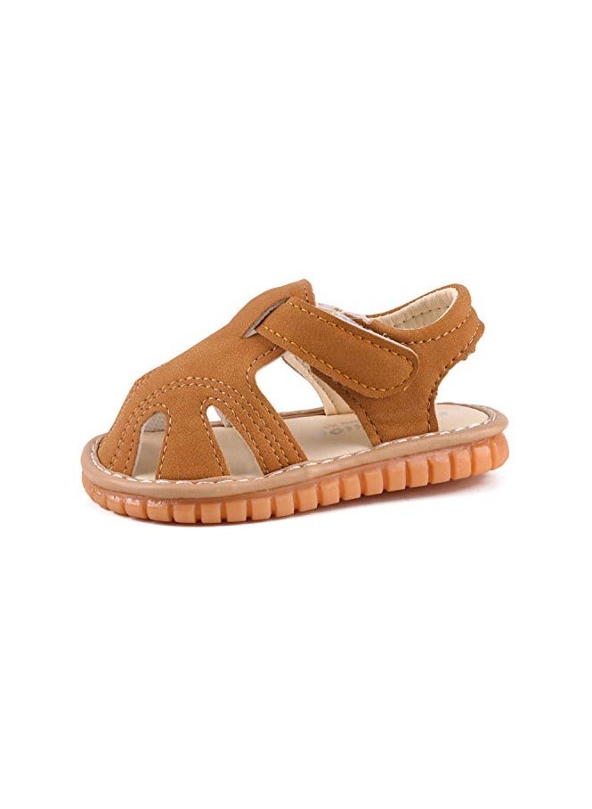 Boys Girls Summer Squeaky Sandals Closed-Toe Anti-Slip Premium Rubber Sole Toddler First Walkers Shoes - Image 1